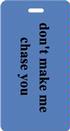 Phrases Luggage Tags