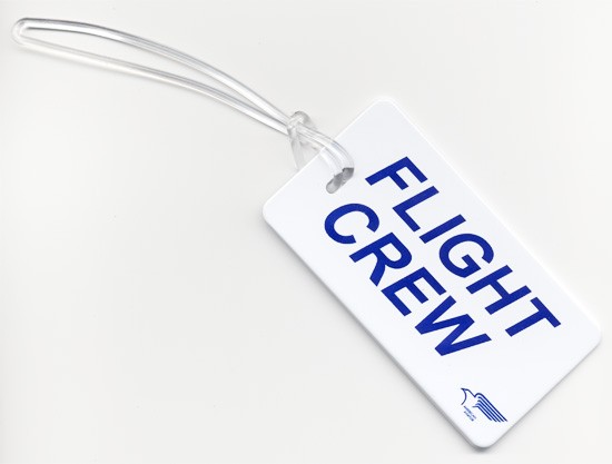 Plastic Flight Crew Luggage Tag