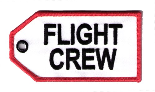 Flight Crew Embroidered Luggage Tag