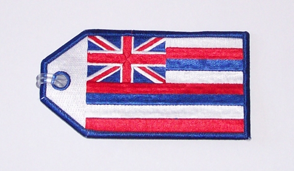 hawaii flag embroidered luggage tag flight attendant shop