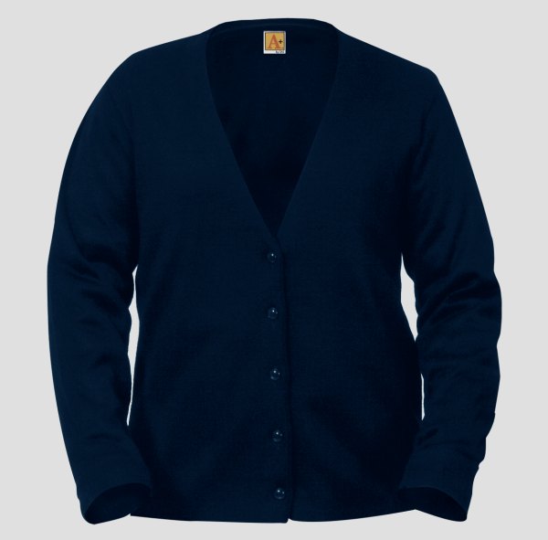 Ladies Navy Cardigan