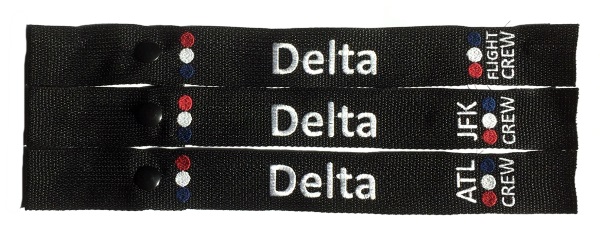 Delta Crew Snap-On Luggage Strap - Choose Your Base