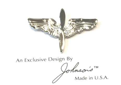 Large Wing/Propeller Pin - Silver