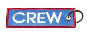 CREW Embroidered Key Ring Banner - Blue