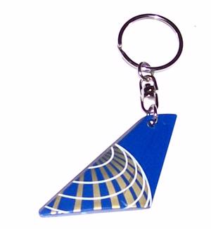 Continental Airlines Tail Key Chain