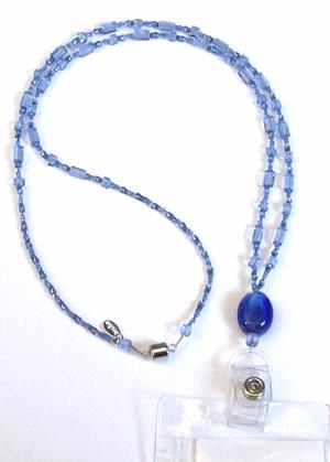 "Cool Water" Beaded Lanyard