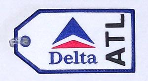 Delta Air Lines ATL Embroidered Luggage Tag