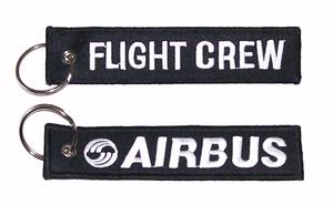 Flight Crew / Airbus Embroidered Key Ring Banner