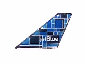 Jet Blue Mosaic Tail Pin