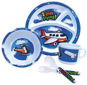 Kids' Aviation Tableware Set
