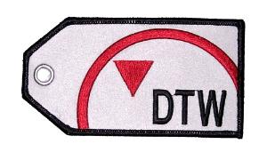 Northwest DTW Embroidered Luggage Tag
