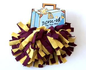 Pom-ID Burgundy/Yellow Gold