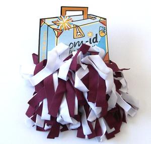 Pom-ID Burgundy/White