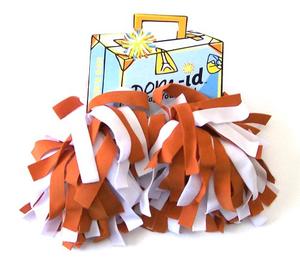 Pom-ID Burnt Orange/White