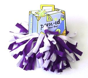 Pom-ID Shiny Purple/White