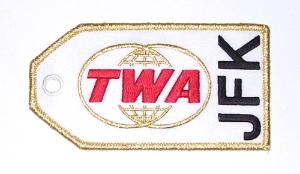 TWA JFK Embroidered Luggage Tag