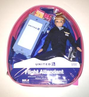 United Airlines Flight Attendant Doll