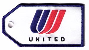 United Airlines Embroidered Luggage Tag