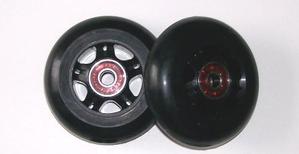 76MM In-Line Skate Wheels - Black