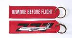 Remove Before Flight/777 Embroidered Key Ring Banner