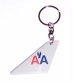 American Airlines Tail Key Chain