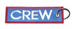 CREW Embroidered Key Ring Banner - Blue
