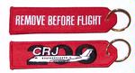 Remove Before Flight/CRJ-200 Embroidered Key Ring Banner