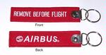 Remove Before Flight/Airbus Embroidered Key Ring Banner