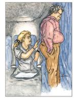 Flight Attendant Greeting Card - Get Well Soon