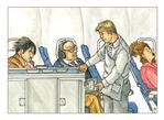 Flight Attendant Greeting Card - What?
