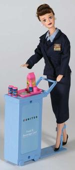 United Airlines Flight Attendant Doll