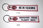 Ex-Con Embroidered Key Ring Banner