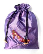 Satin Shoe Bag - Purple