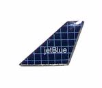 Jet Blue Hatched Tail Pin