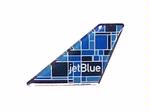 Jet Blue Mosaic Tail Pin