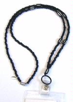 "Midnight" Beaded Lanyard