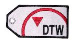 Northwest DTW Embroidered Luggage Tag