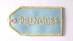 Princess Embroidered Luggage Tag - Blue