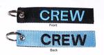 CREW Embroidered Key Ring Banner - Black/Blue Combo