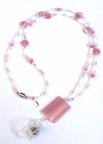 "Think Pink" Beaded Lanyard