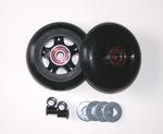 76MM In-Line Skate Wheels - Black