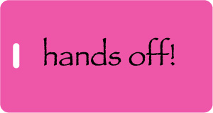 hands off! Luggage Tags