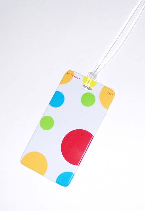 Polka Dot Luggage Tag