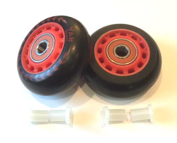 60MM In-line Skate Wheels - Black