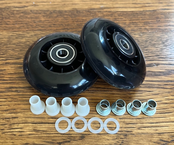 72MM In-Line Skate Wheels - Black