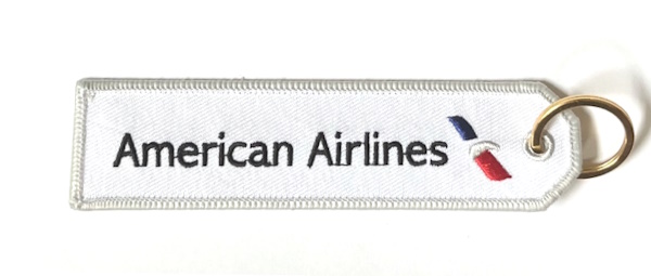 American Airlines - Current Logo Embroidered Key Ring Banner