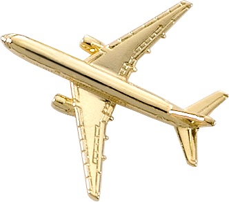 Boeing 777 Lapel Pin - Gold