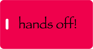 hands off! Luggage Tags
