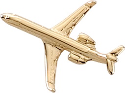 CRJ-200 Lapel Pin - Gold
