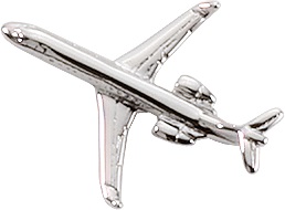 CRJ-200 Lapel Pin - Silver